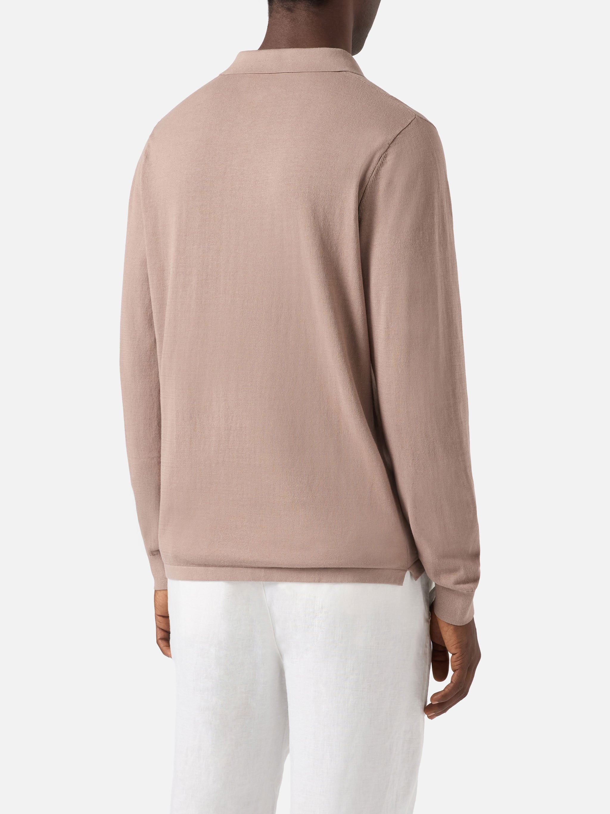 mc2-saint-barth-polo-sloan-in-cotone-high-twist-tortora image 3