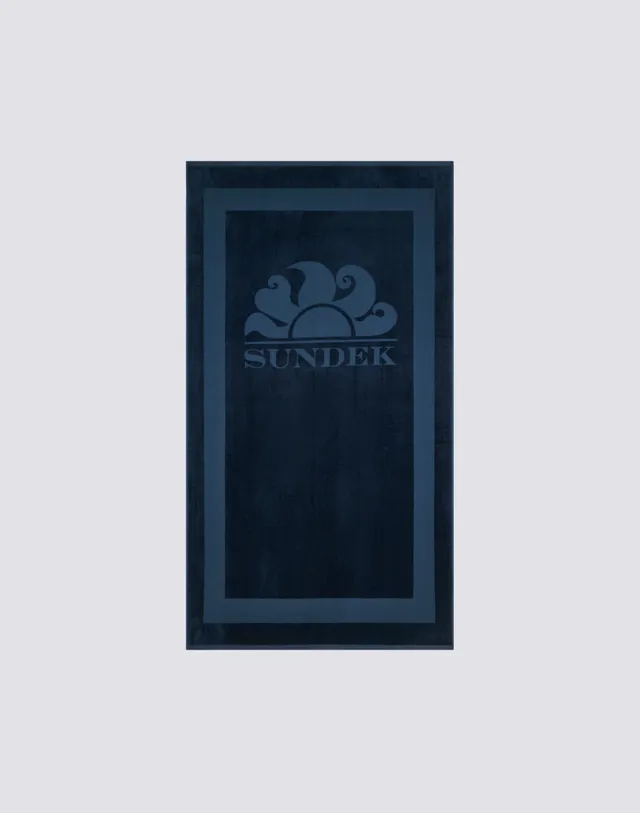 sundek-goldenwave-telo-mare-in-spugna-jacquard-con-logo image 1