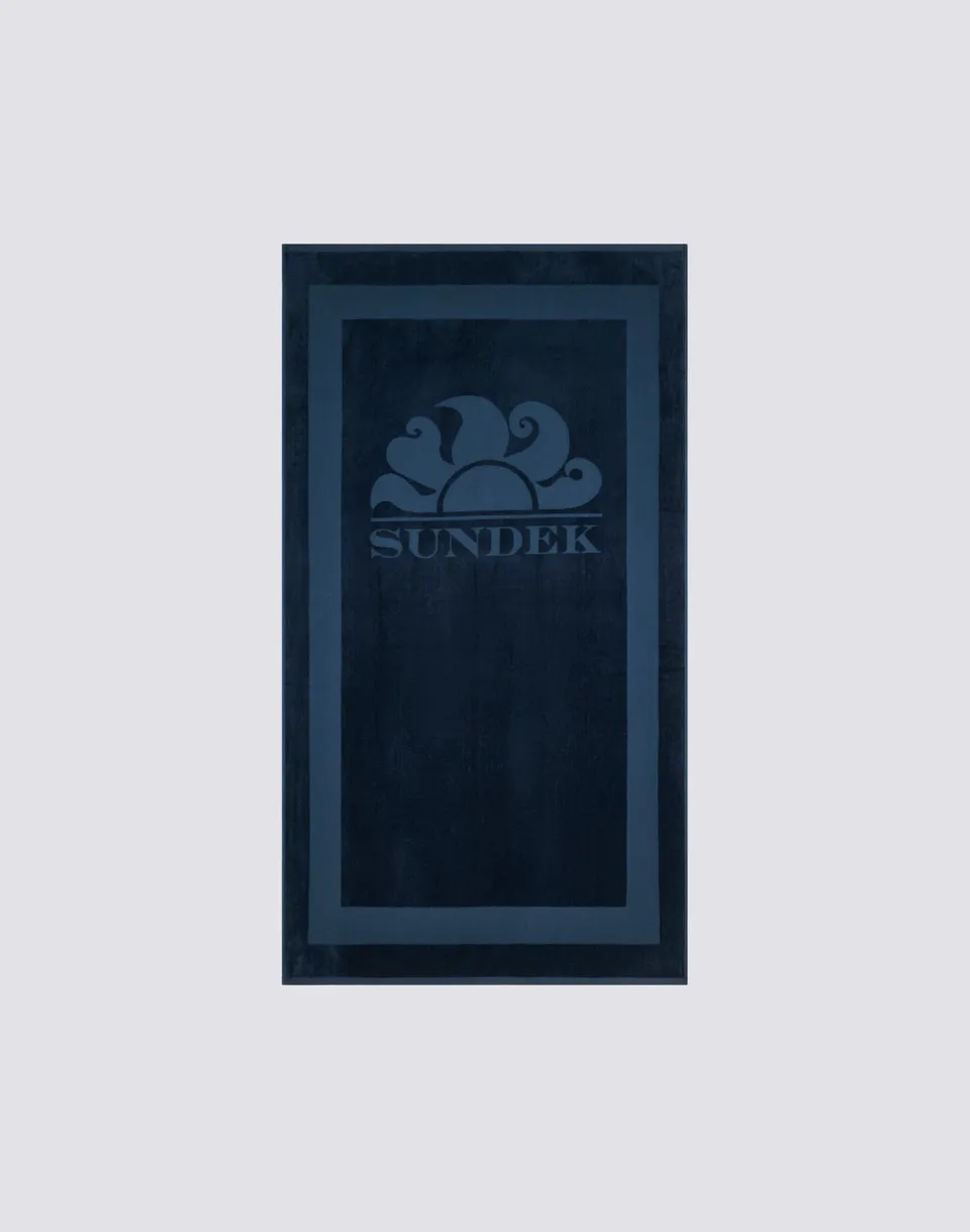 sundek-goldenwave-telo-mare-in-spugna-jacquard-con-logo image 1