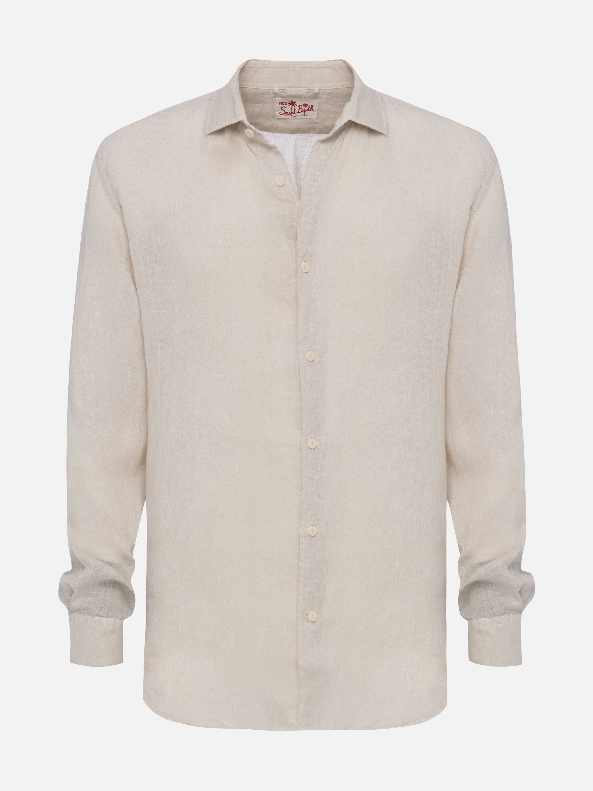 mc2-saint-barth-pamplona-camicia-uomo-in-lino-bianco-sporco image 4
