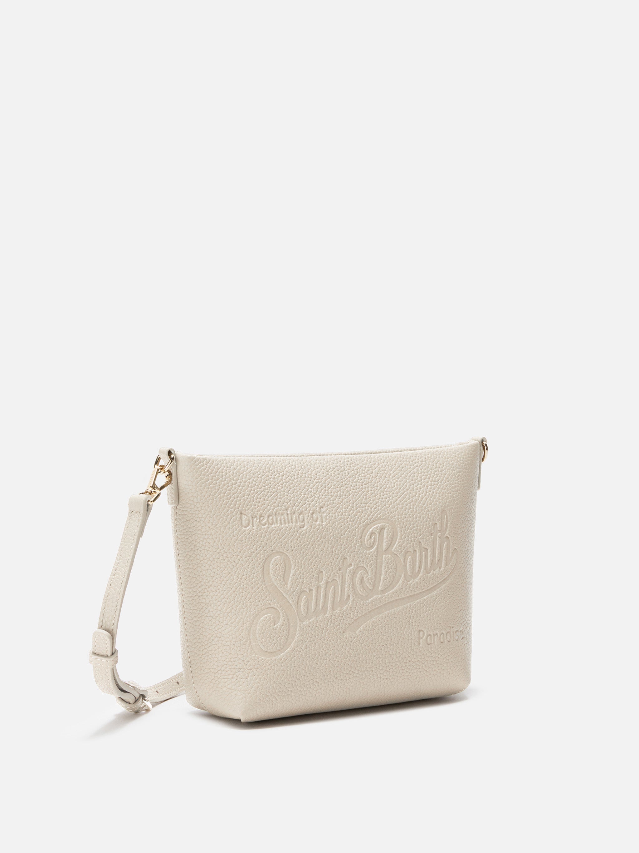 mc2-saint-barth-aline-bag-borsa-a-spalla-pelle-martellata-bianca image 2