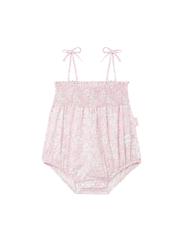 mc2-saint-barth-dudu-tutina-neonata-cotone-stampa-floreale-rosa image 1