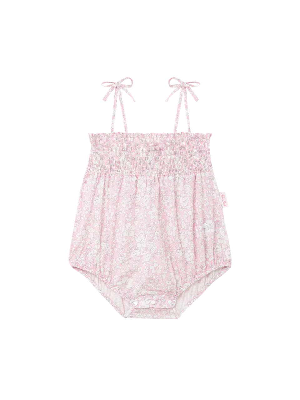 mc2-saint-barth-dudu-tutina-neonata-cotone-stampa-floreale-rosa image 1