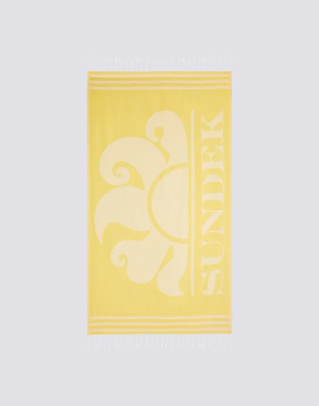 sundek-telo-mare-fouta-jacquard-con-logo-100x170-cm image 1