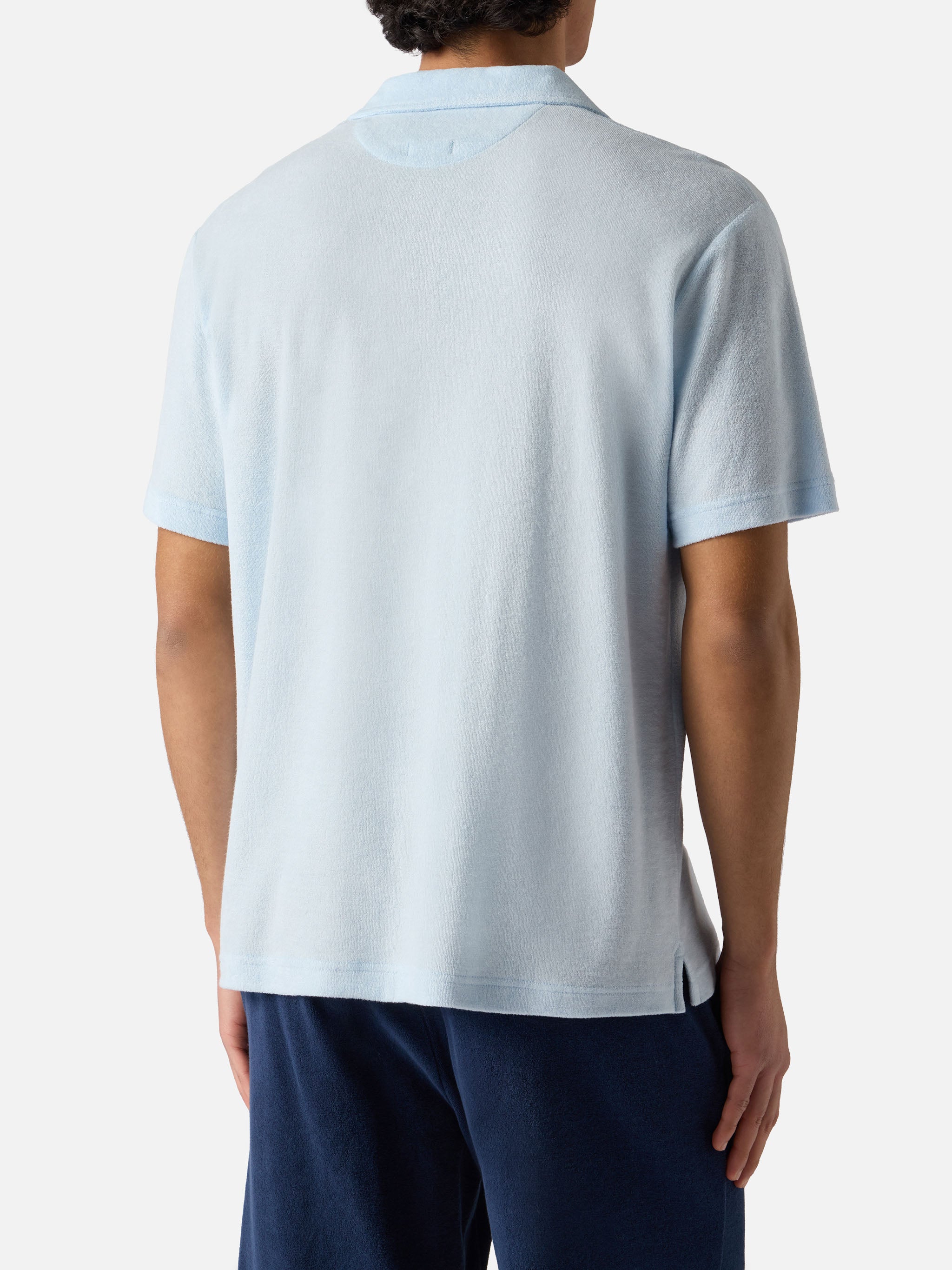 mc2-saint-barth-polo-jeremy-polo-uomo-in-cotone-effetto-spugna-azzurra-fit-regol image 3