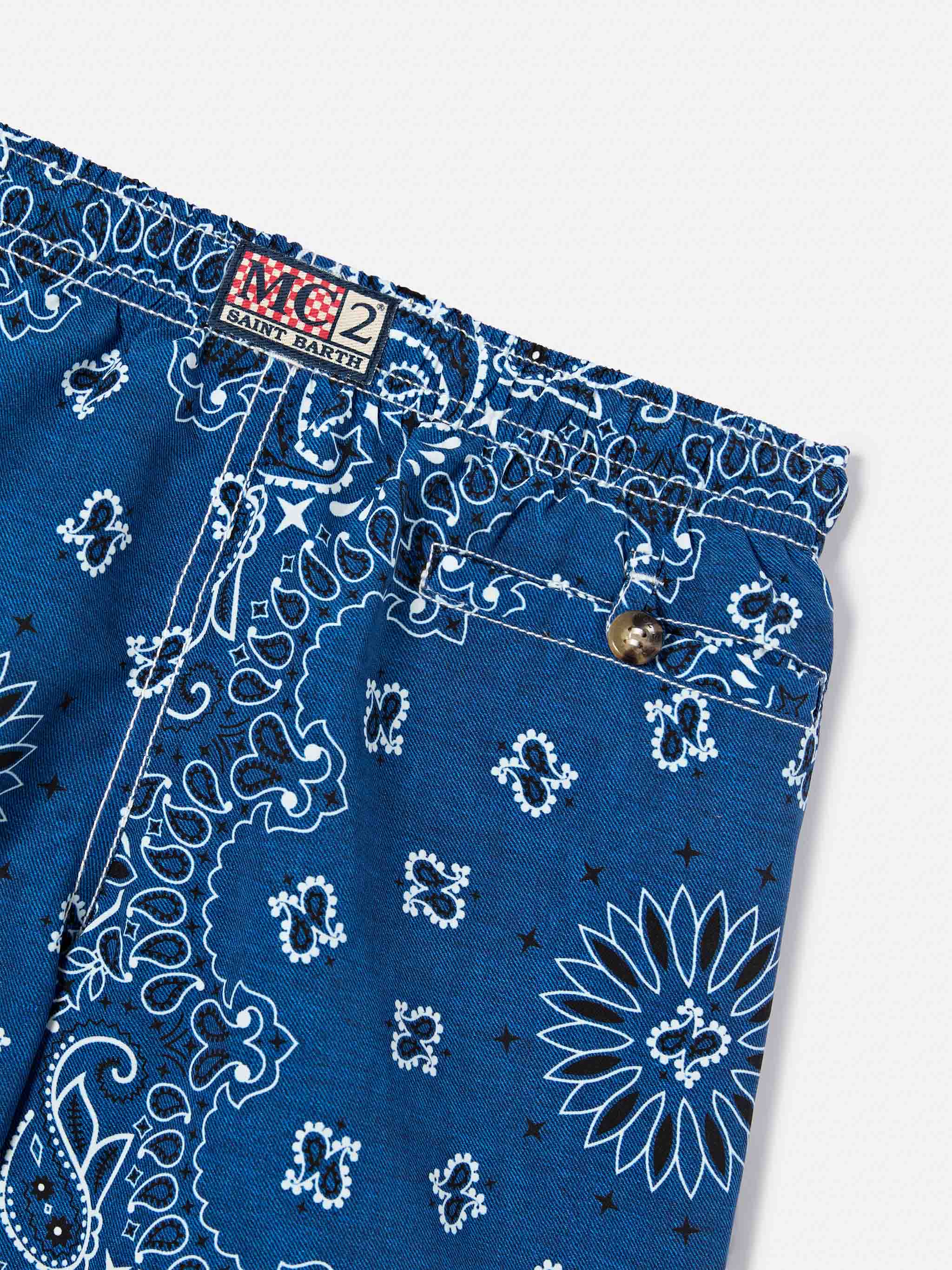mc2-saint-barth-caprese-jr-costume-bambino-stampa-bandana-blu-navy image 3