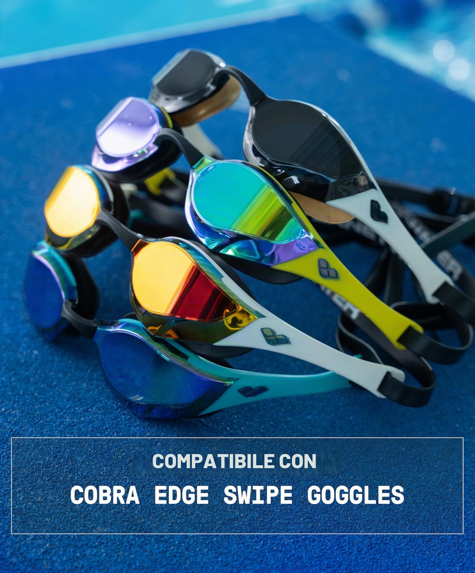 arena-cobra-series-cinturino-silicone-di-ricambio-per-occhialini-nuoto-adulto-un image 2