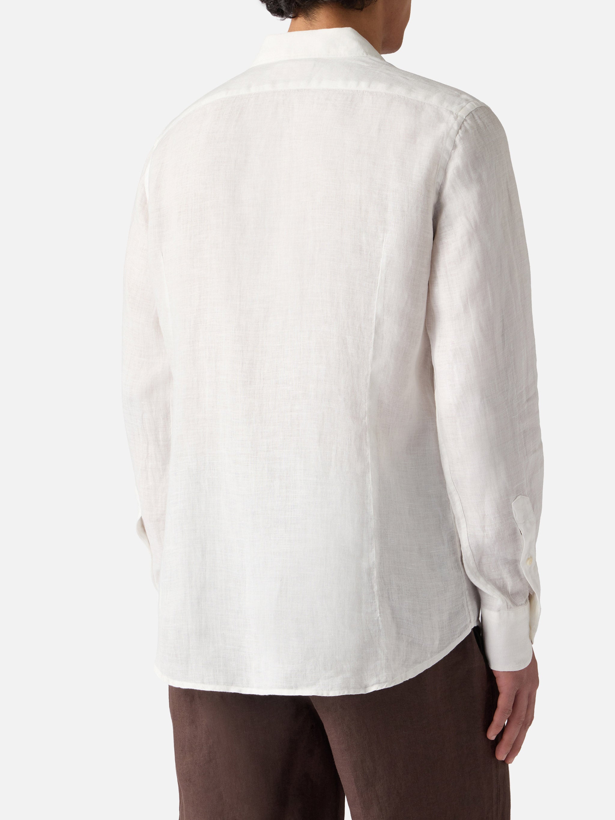 mc2-saint-barth-camicia-pamplona-uomo-in-lino-bianco image 5