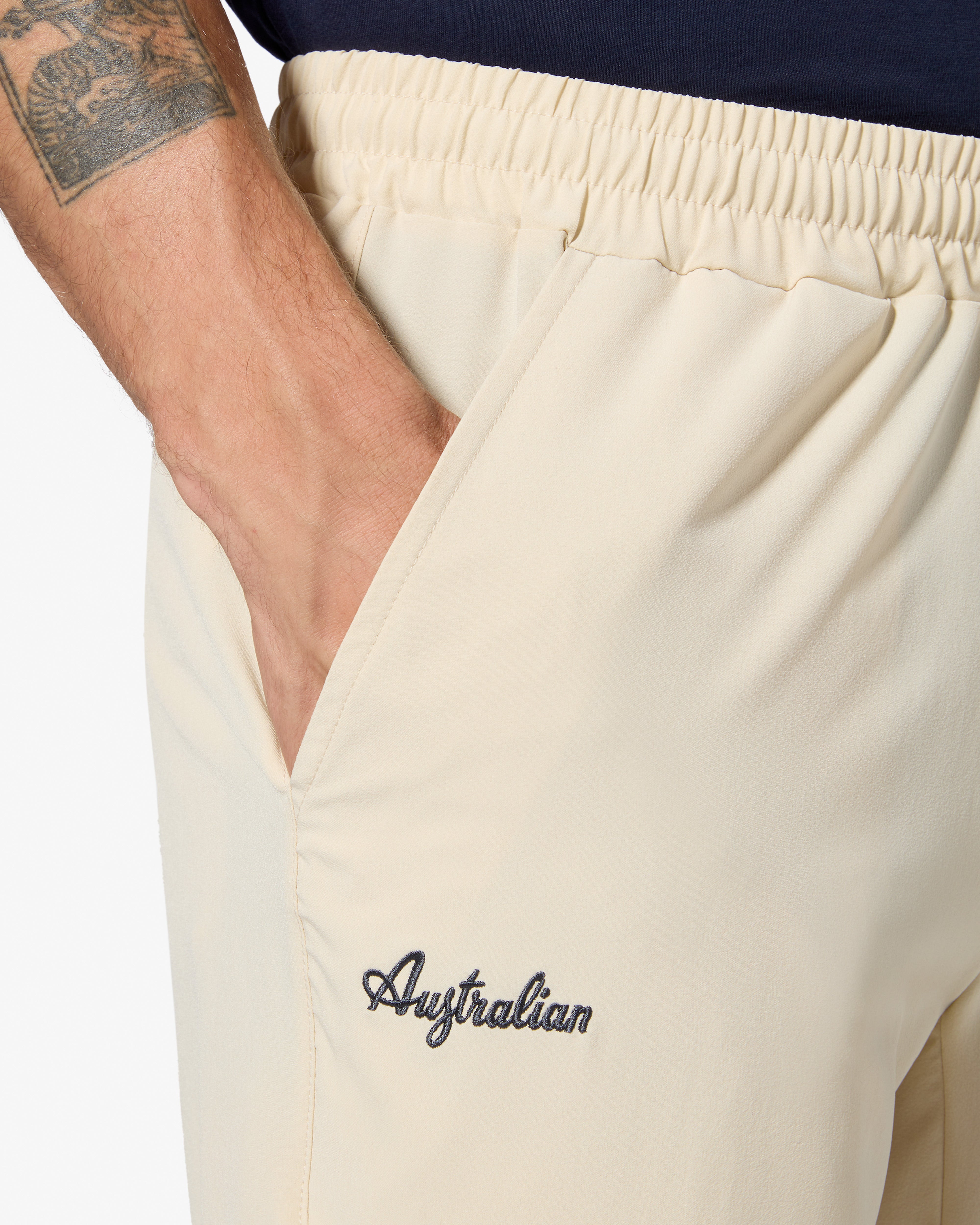 australian-easy-vinyl-track-pant-uomo-sabbia-bi-elastico image 4