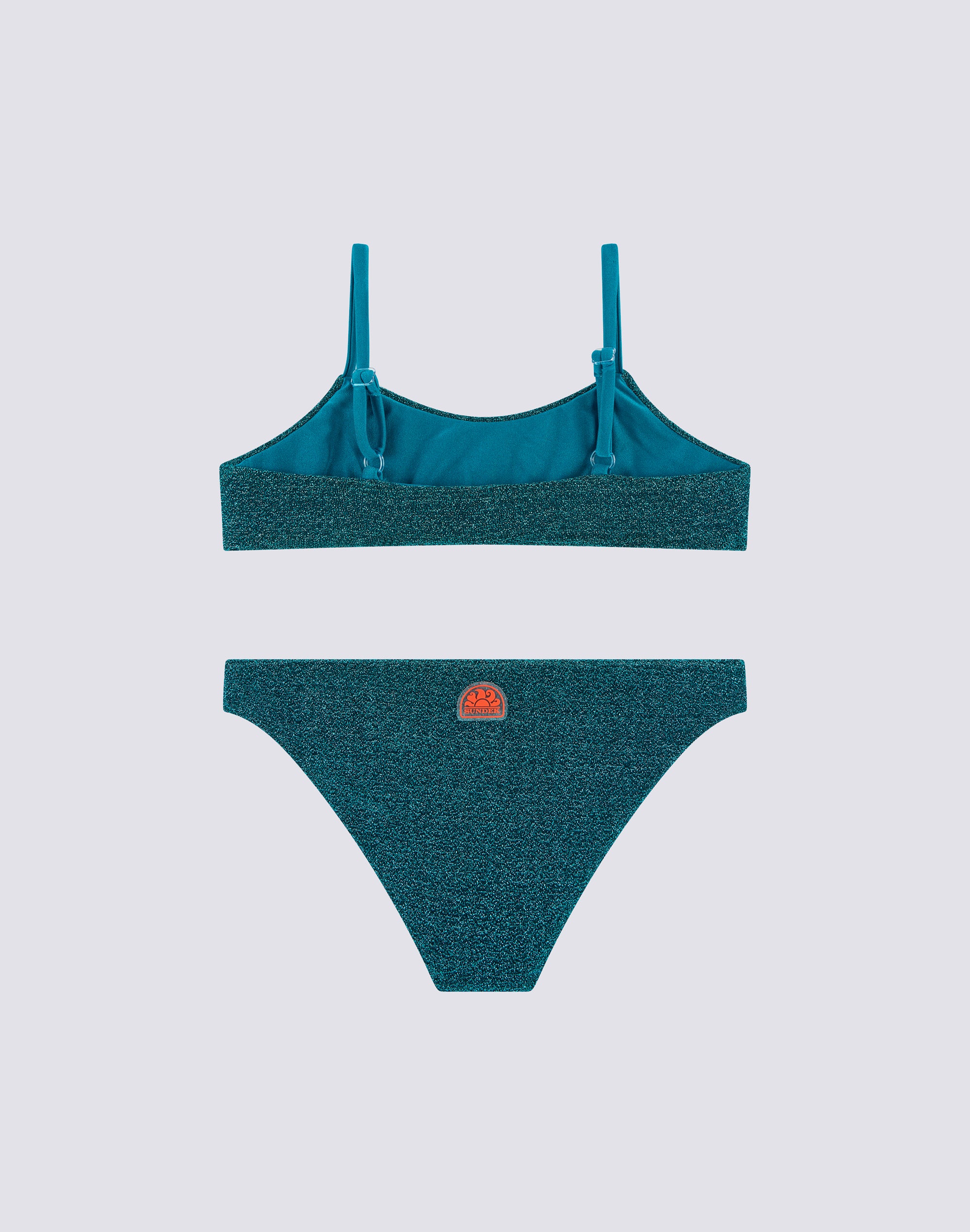 sundek-jennifer-bikini-bambina-con-top-a-fascia-e-slip-fisso-in-lurex image 3