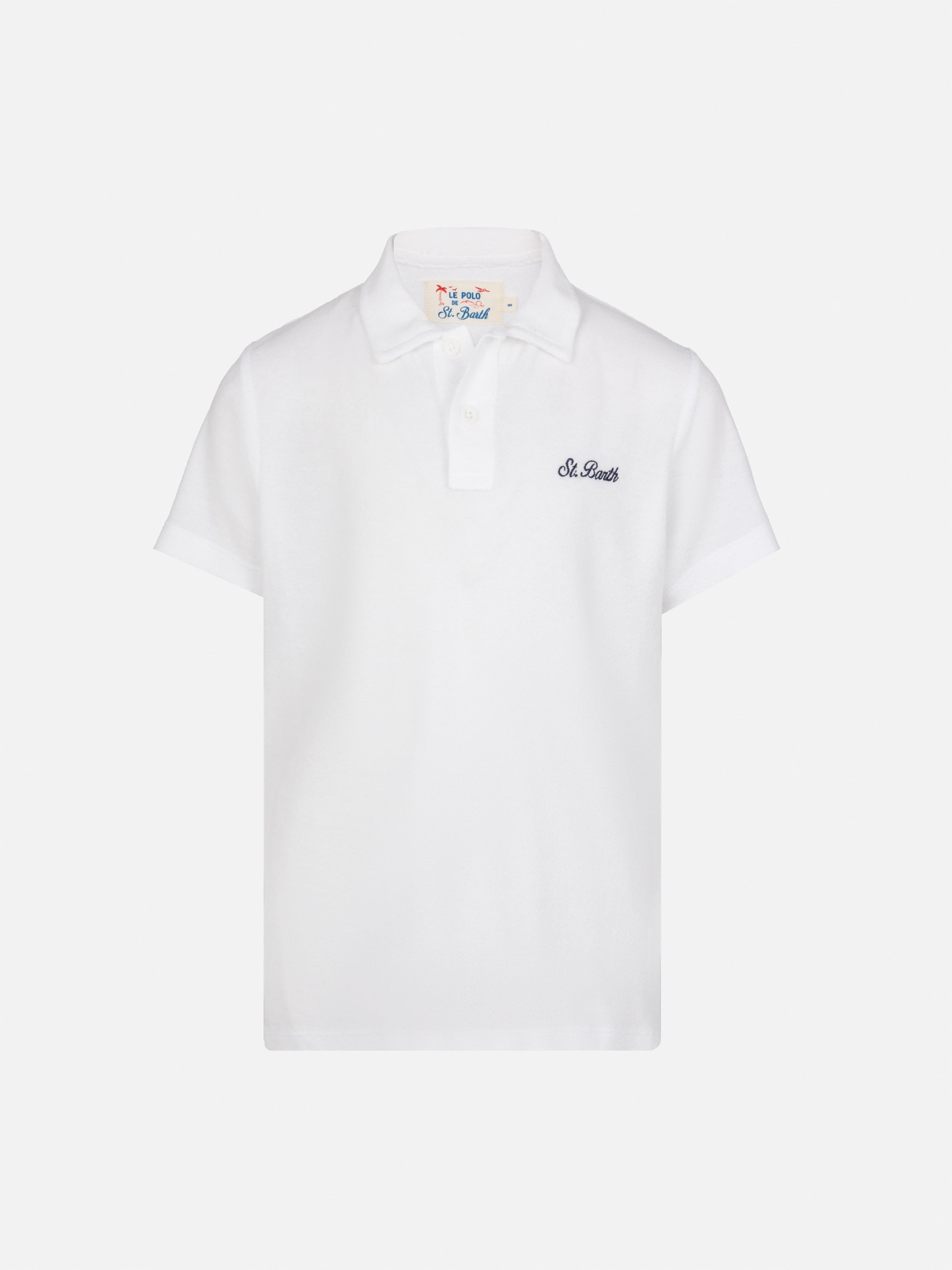 mc2-saint-barth-jeremy-jr-polo-bambino-in-spugna-bianca image 1