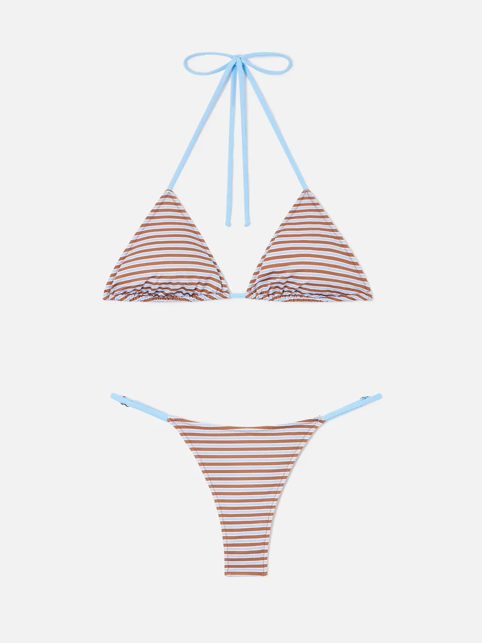mc2-saint-barth-bikini-joleah-string-righe-azzurre-marroni-donna image 1