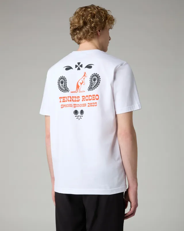 australian-gaucho-t-shirt-in-cotone-bianco-regular-fit-made-in-italy image 1