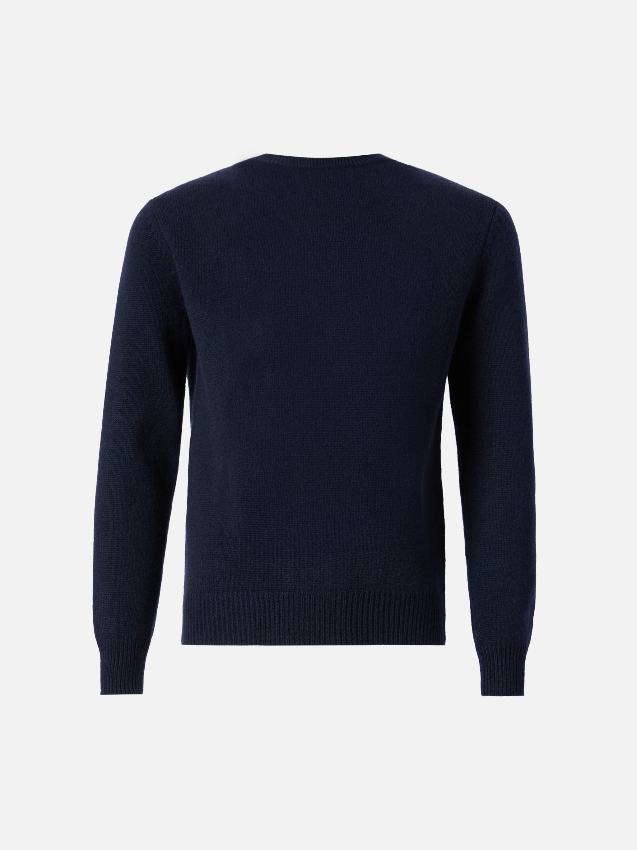 mc2-saint-barth-douglas-girocollo-misto-cashmere-blu-con-jacquard-peanuts-family image 3