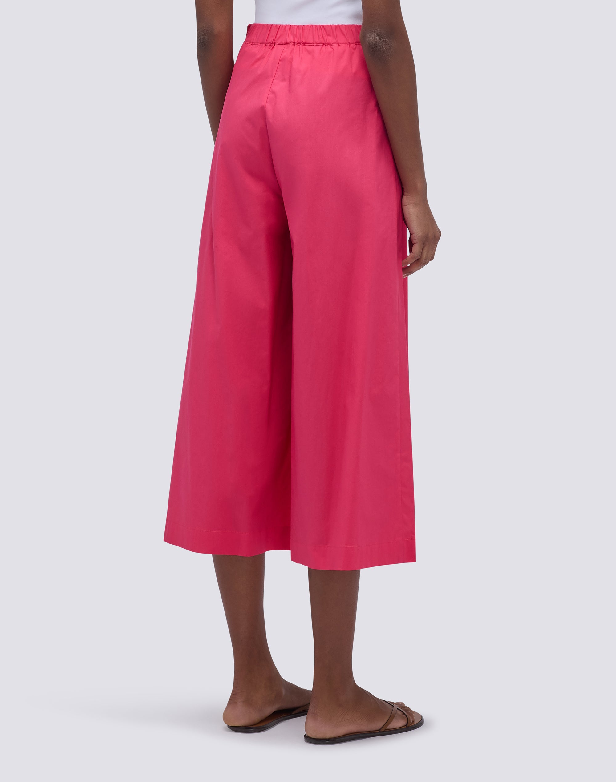 sundek-pantaloni-palazzo-donna-in-popeline-vita-semi-elastica-con-culotte image 3