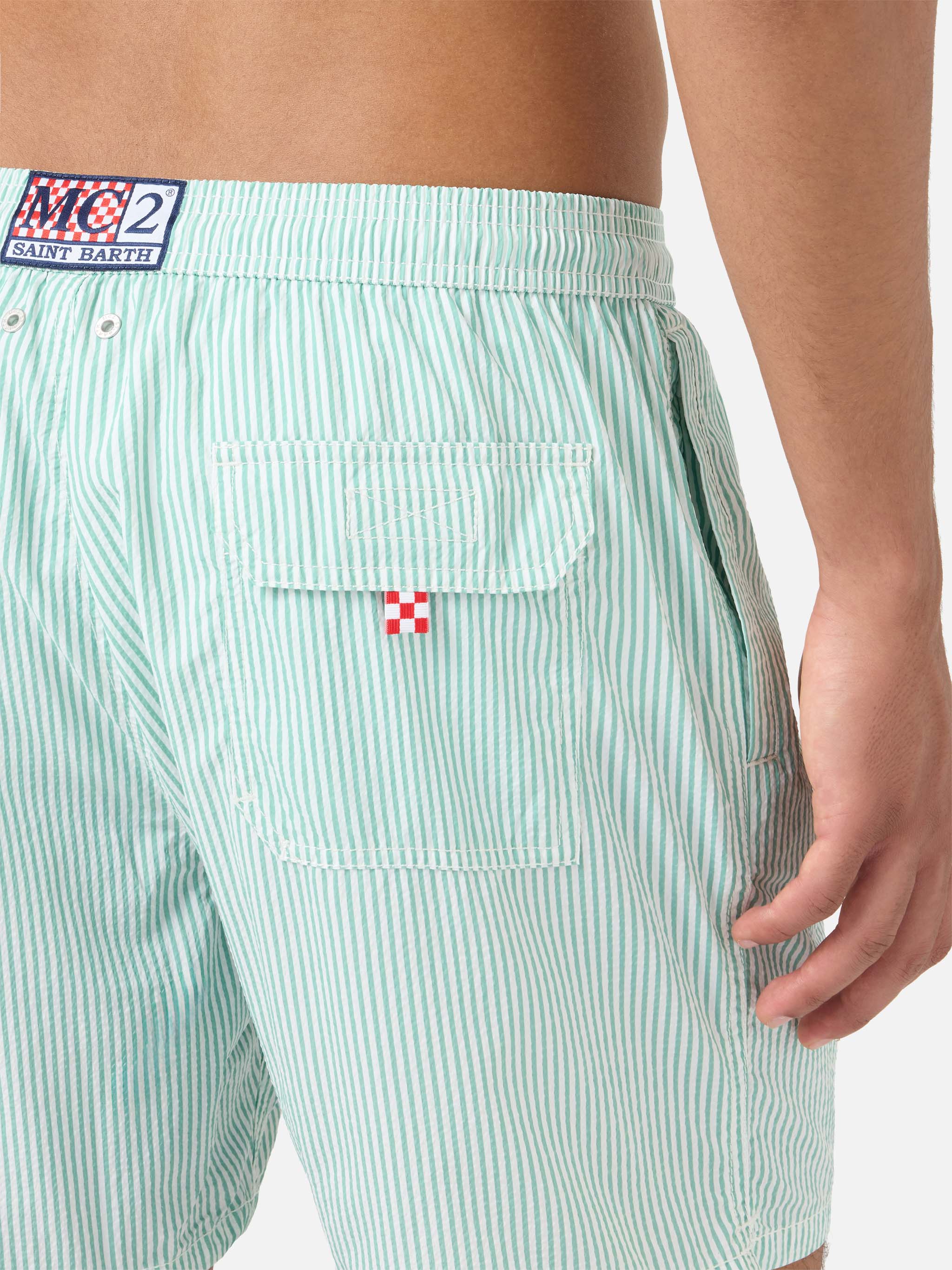 mc2-saint-barth-costume-mare-patmos-seersucker-rigato-verde-salvia-e-bianco-uomo image 6