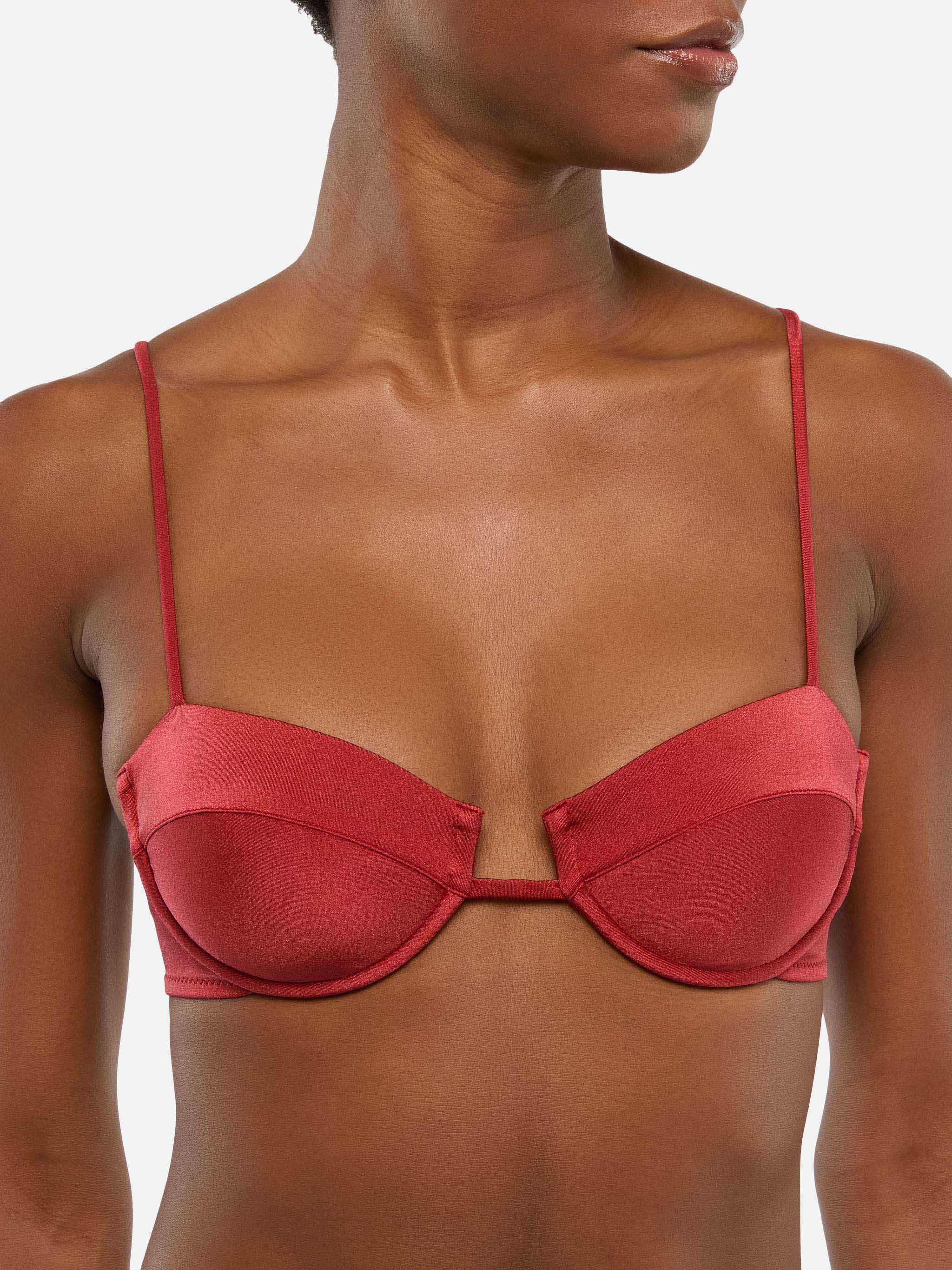 mc2-saint-barth-salina-bralette-con-ferretto-rosso-mattone-shimmer image 2