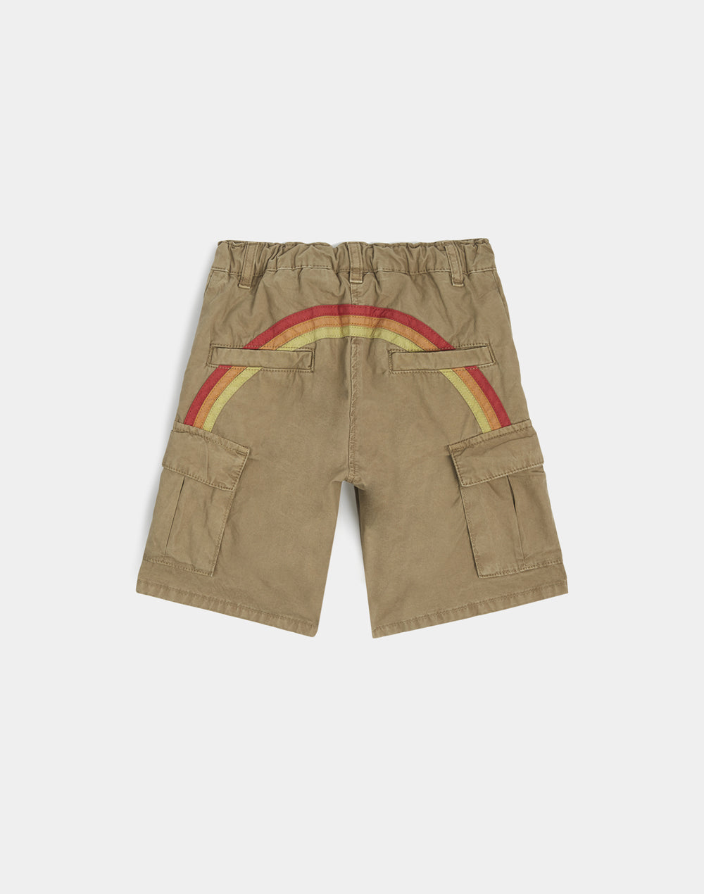 sundek-shorts-cargo-bambino-in-cotone-tinto-in-capo-con-arcobaleno image 1
