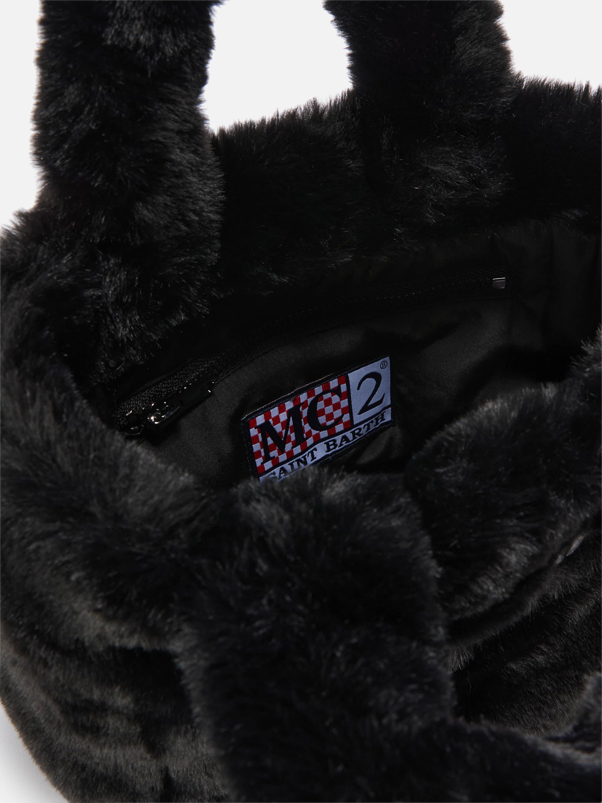 mc2-saint-barth-vanity-mini-soft-borsa-a-mano-in-faux-fur-nero-20x19x10-cm image 5