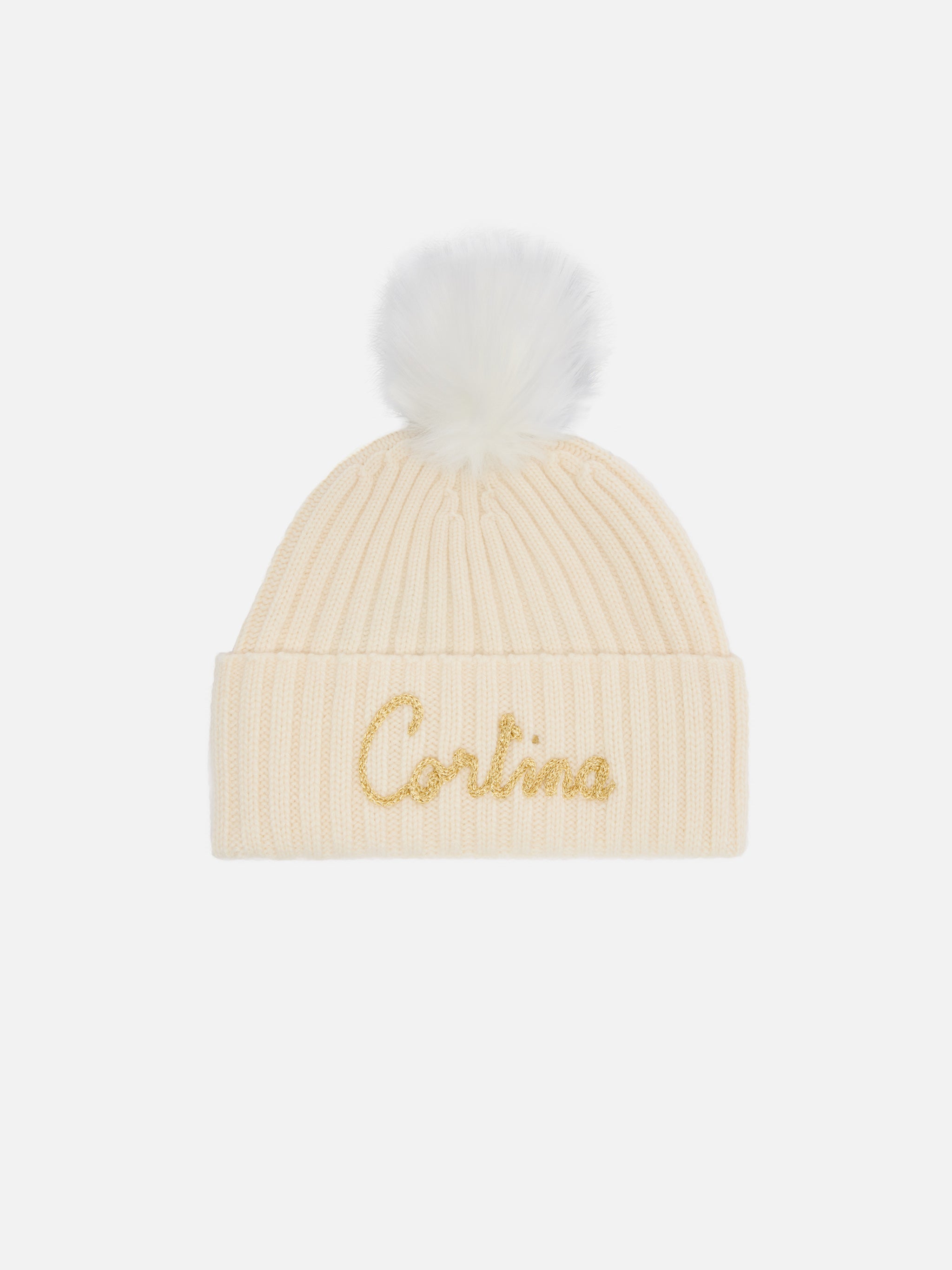 mc2-saint-barth-berretto-wengen-in-misto-cashmere-bianco-con-ricamo-lurex-cortin image 1