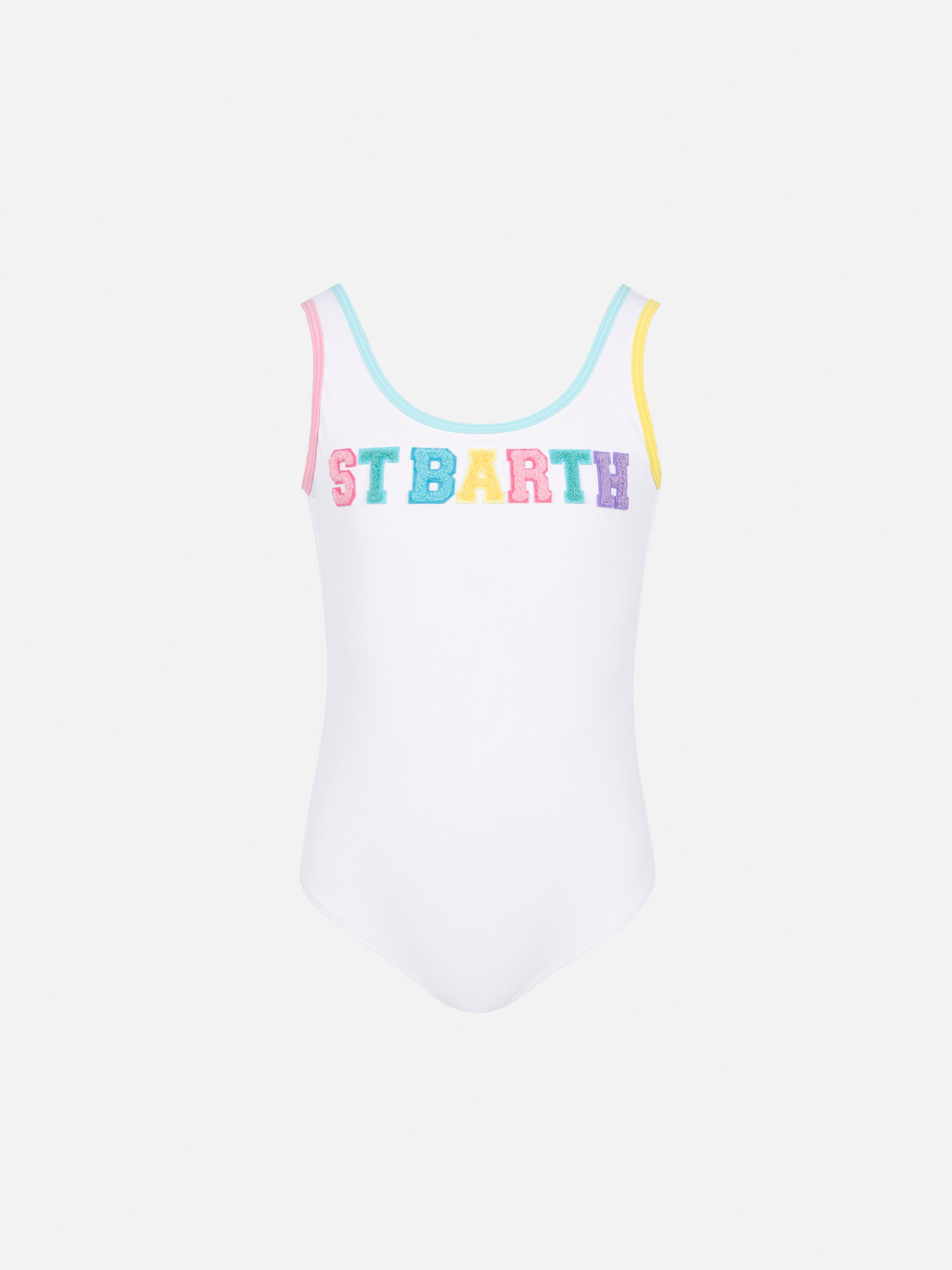 mc2-saint-barth-cara-costume-intero-bambina-bianco-costine-con-patch-logo image 1
