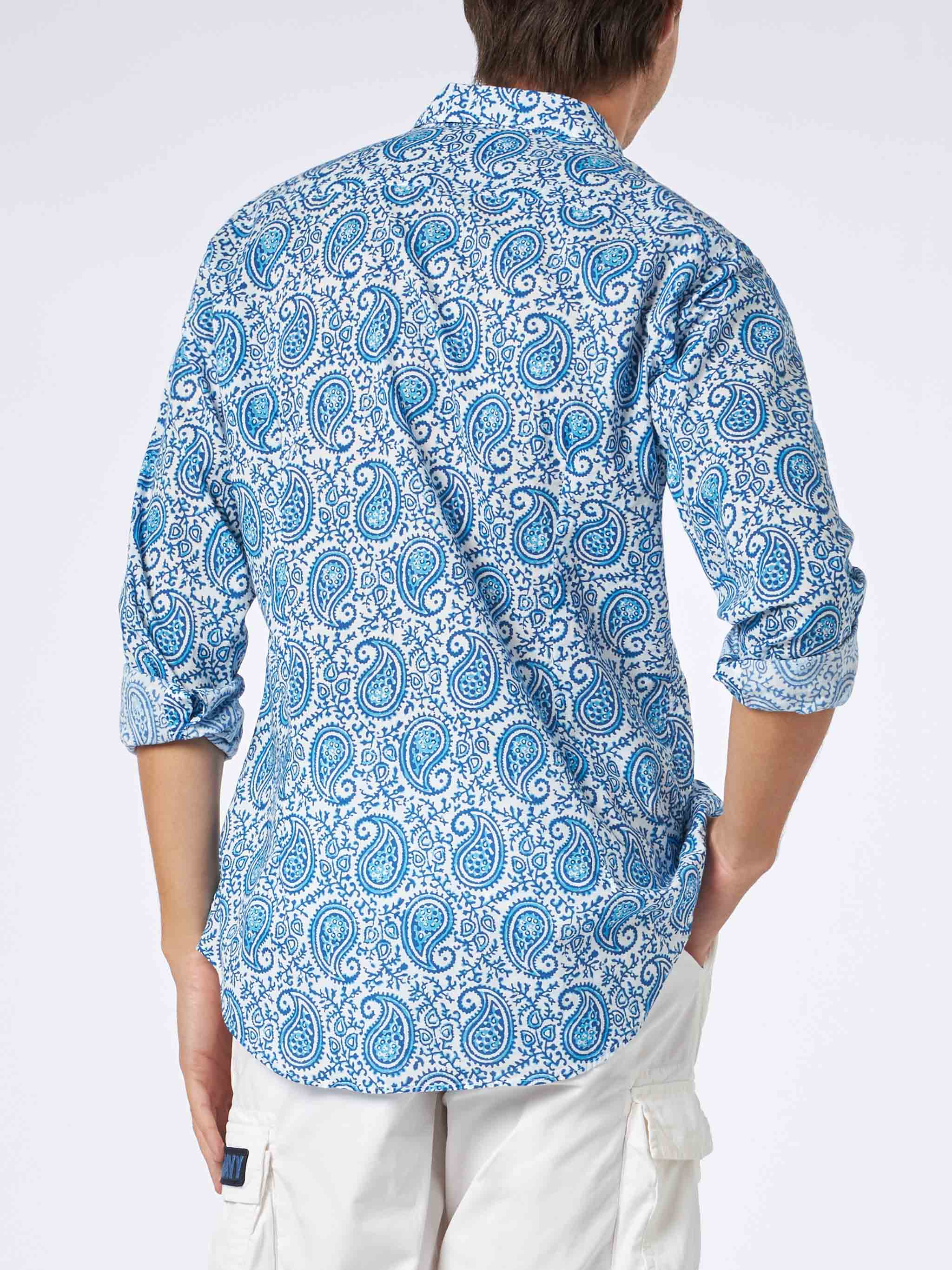 mc2-saint-barth-sikelia-camicia-uomo-mussola-cotone-paisley-bianco image 3