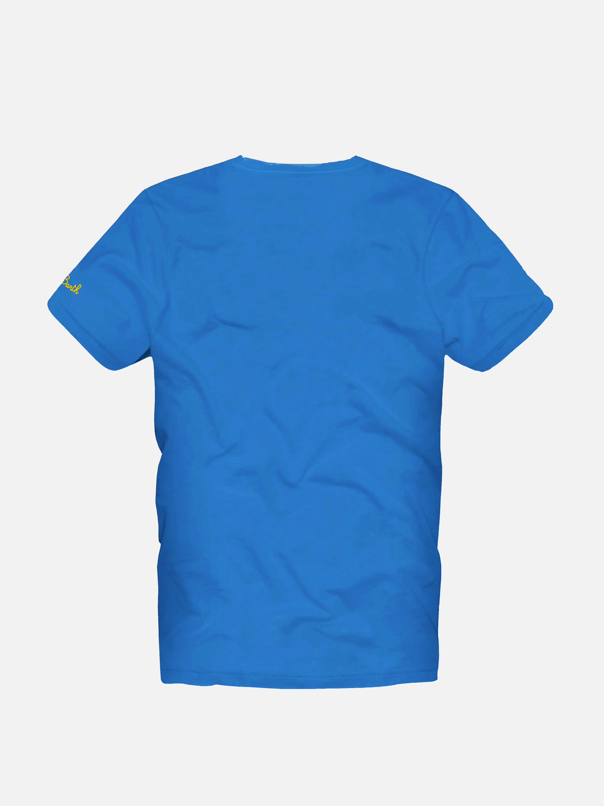mc2-saint-barth-t-shirt-bambino-cotone-snoopy-peanuts-blu image 2