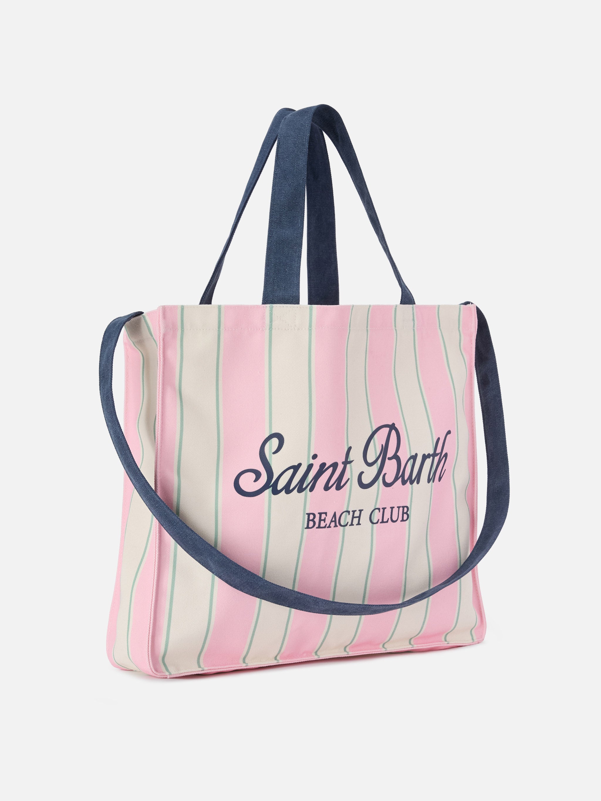 mc2-saint-barth-essential-borsa-shopper-in-canvas-a-righe-rosa-verde-e-bianco-co image 3