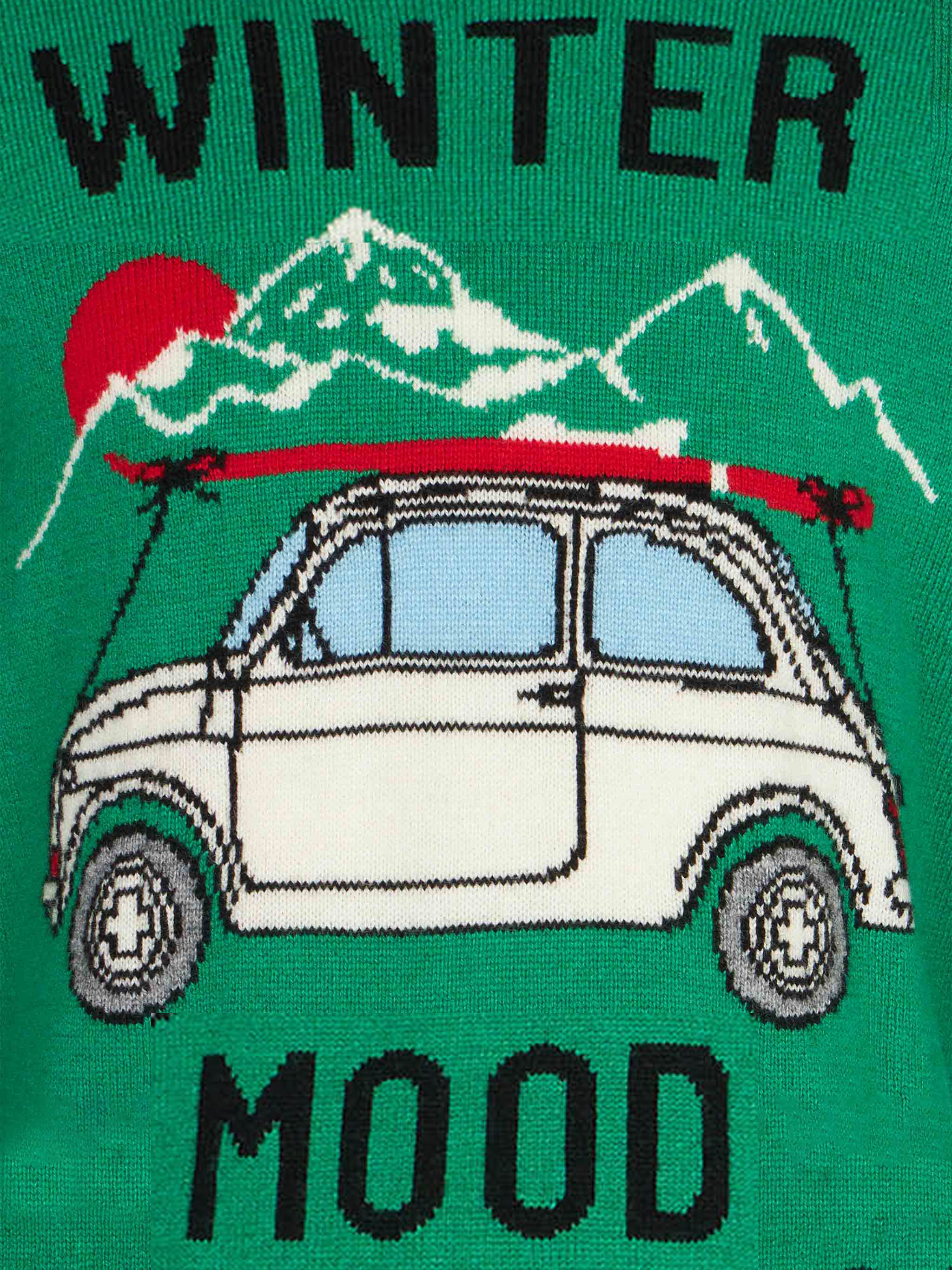 mc2-saint-barth-douher-maglione-boy-girocollo-verde-stampa-winter-mood image 3