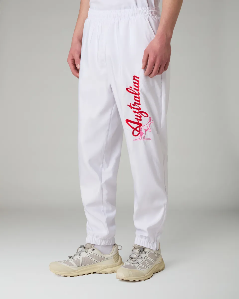 australian-goran-bumper-track-pant-pantalone-antibes-bianco-mesh image 1