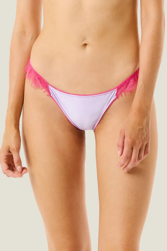 4giveness-sensual-color-perizoma-donna-in-lycra-con-pizzo-a-contrasto image 1