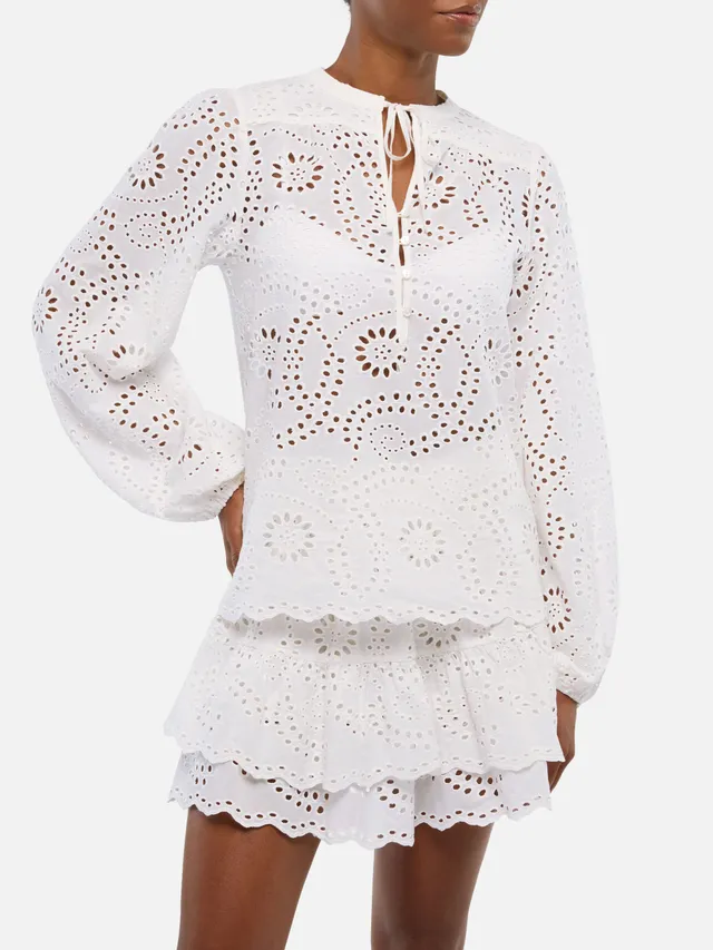 mc2-saint-barth-harper-blusa-in-sangallo-bianco-oversize-donna image 1