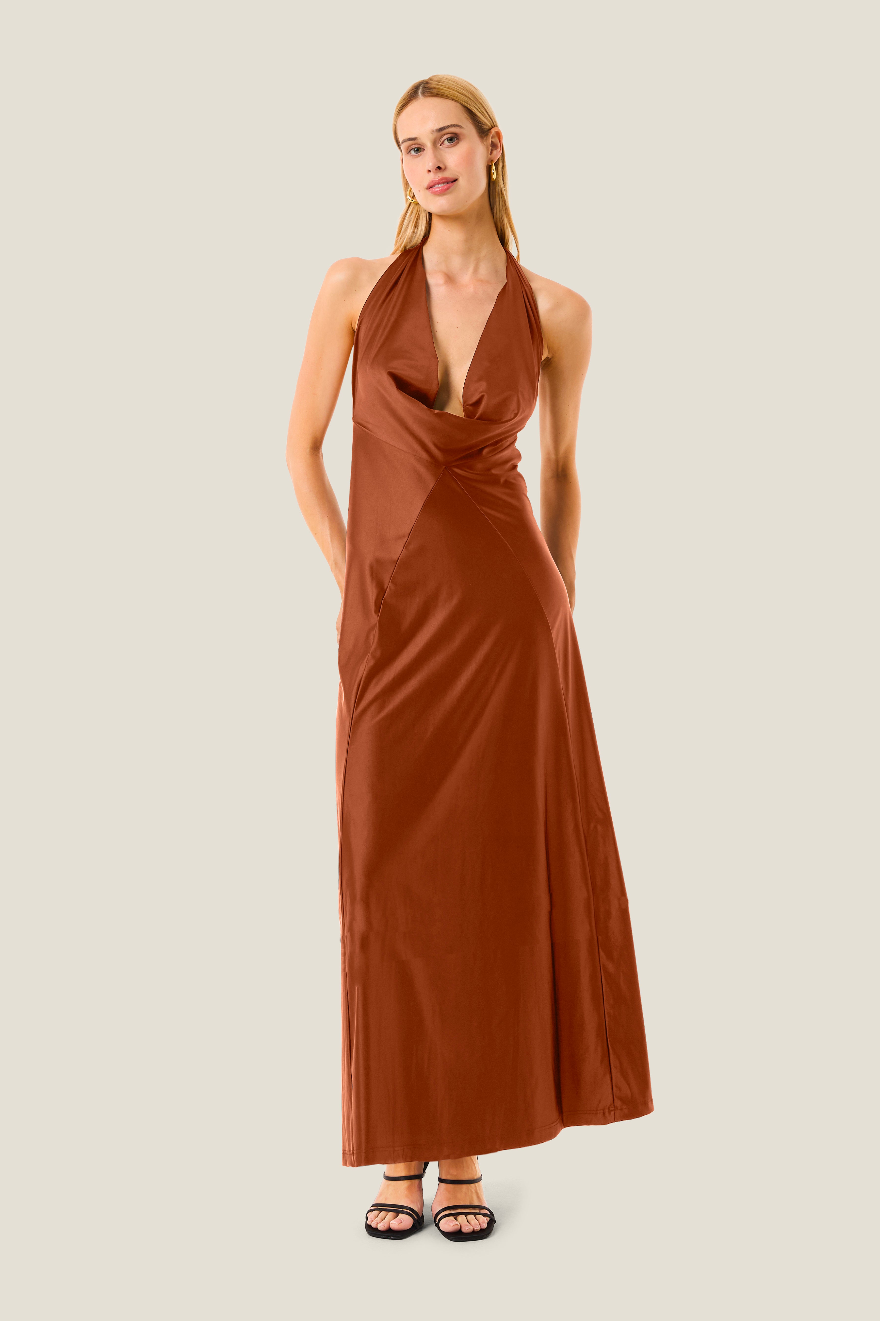 4giveness-abito-lungo-allaccio-collo-resort-cover-up-donna image 3