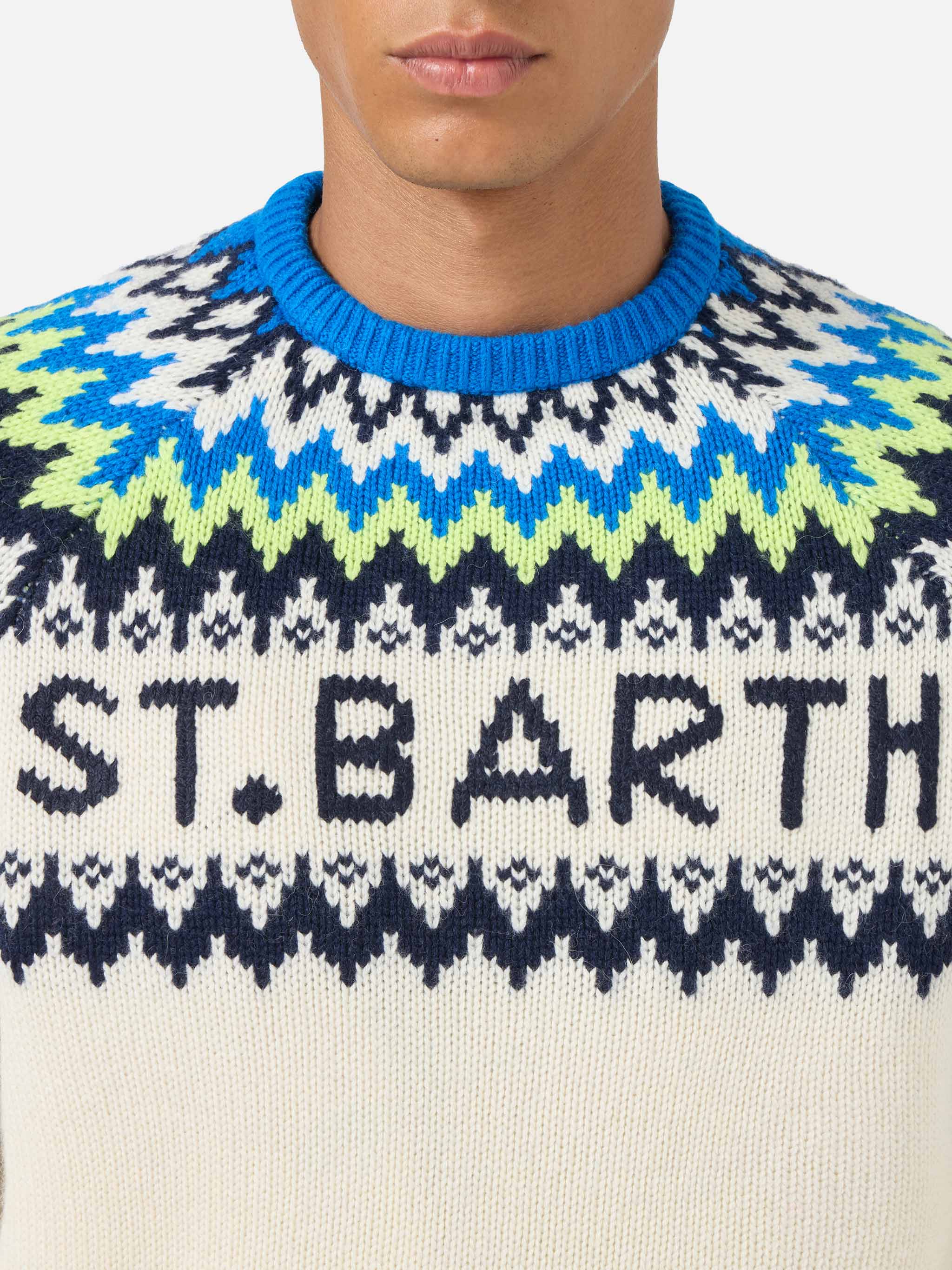 mc2-saint-barth-maglione-girocollo-heron-jacquard-fair-isle-uomo-bianco image 2