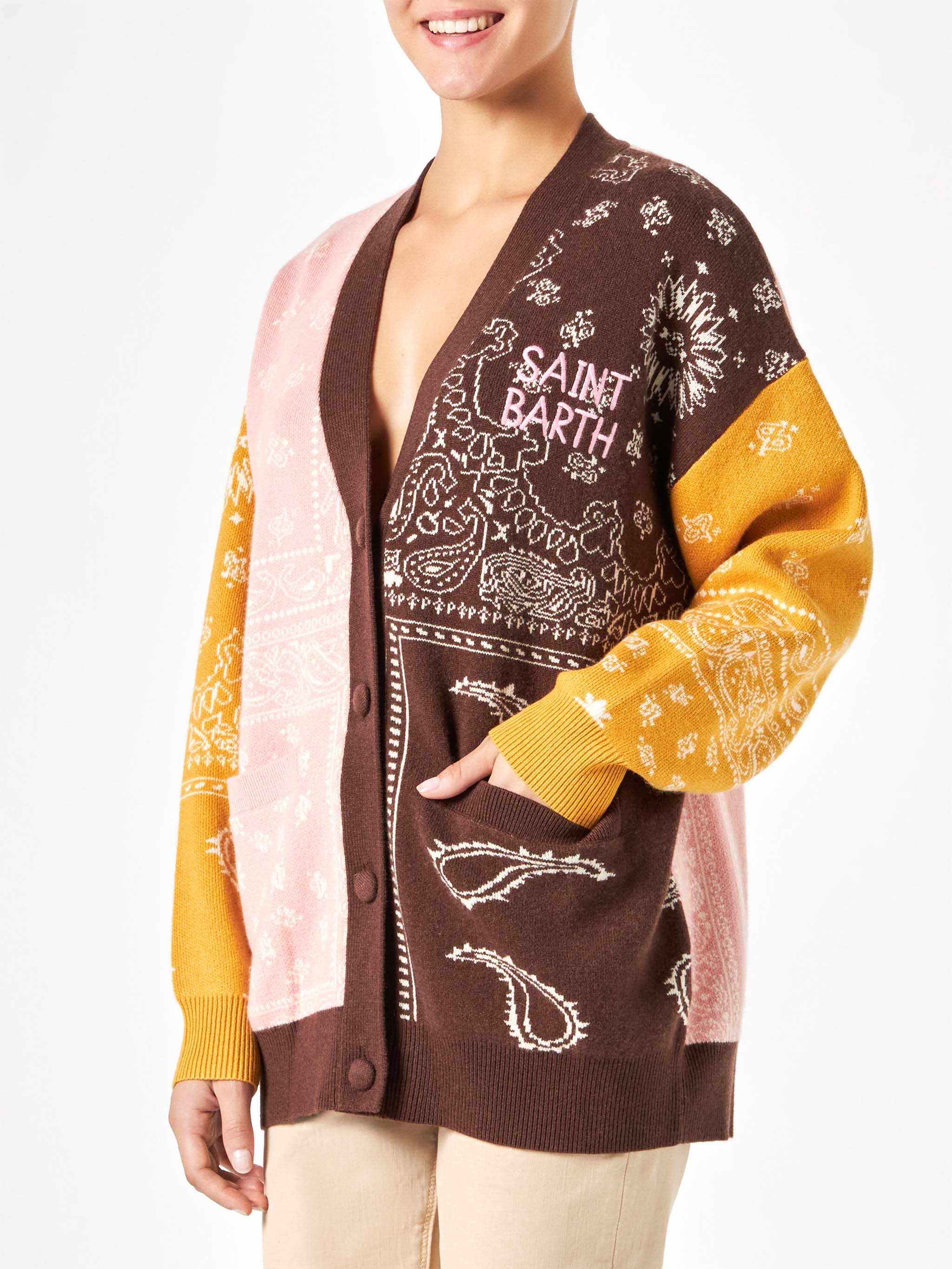 mc2-saint-barth-cardigan-chloe-in-misto-cashmere-stampa-bandana-multicolor image 2