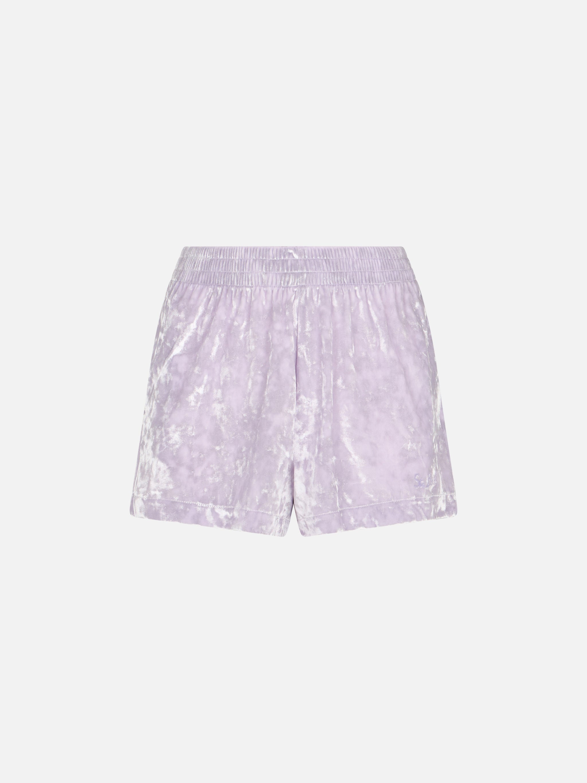 mc2-saint-barth-cate-short-donna-in-ciniglia-lilla image 4