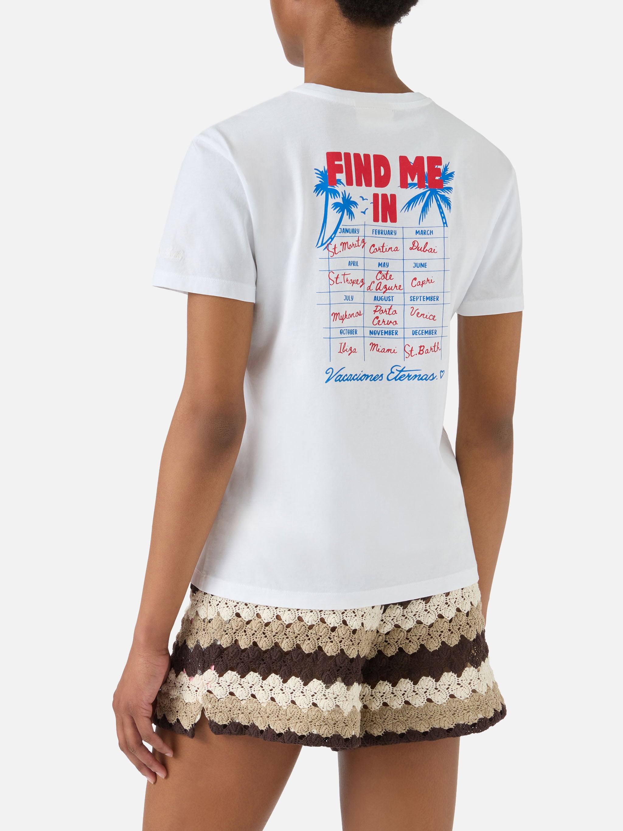 mc2-saint-barth-t-shirt-emilie-donna-bianca-stampa-find-me-in-vacation-cotone-or image 4