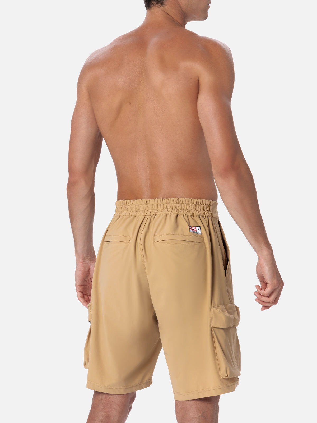 mc2-saint-barth-deck-bermuda-uomo-in-tessuto-tecnico-beige image 4