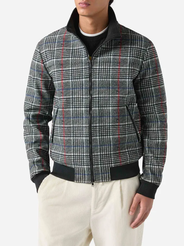 mc2-saint-barth-bomber-principe-di-galles-traveler-uomo image 1