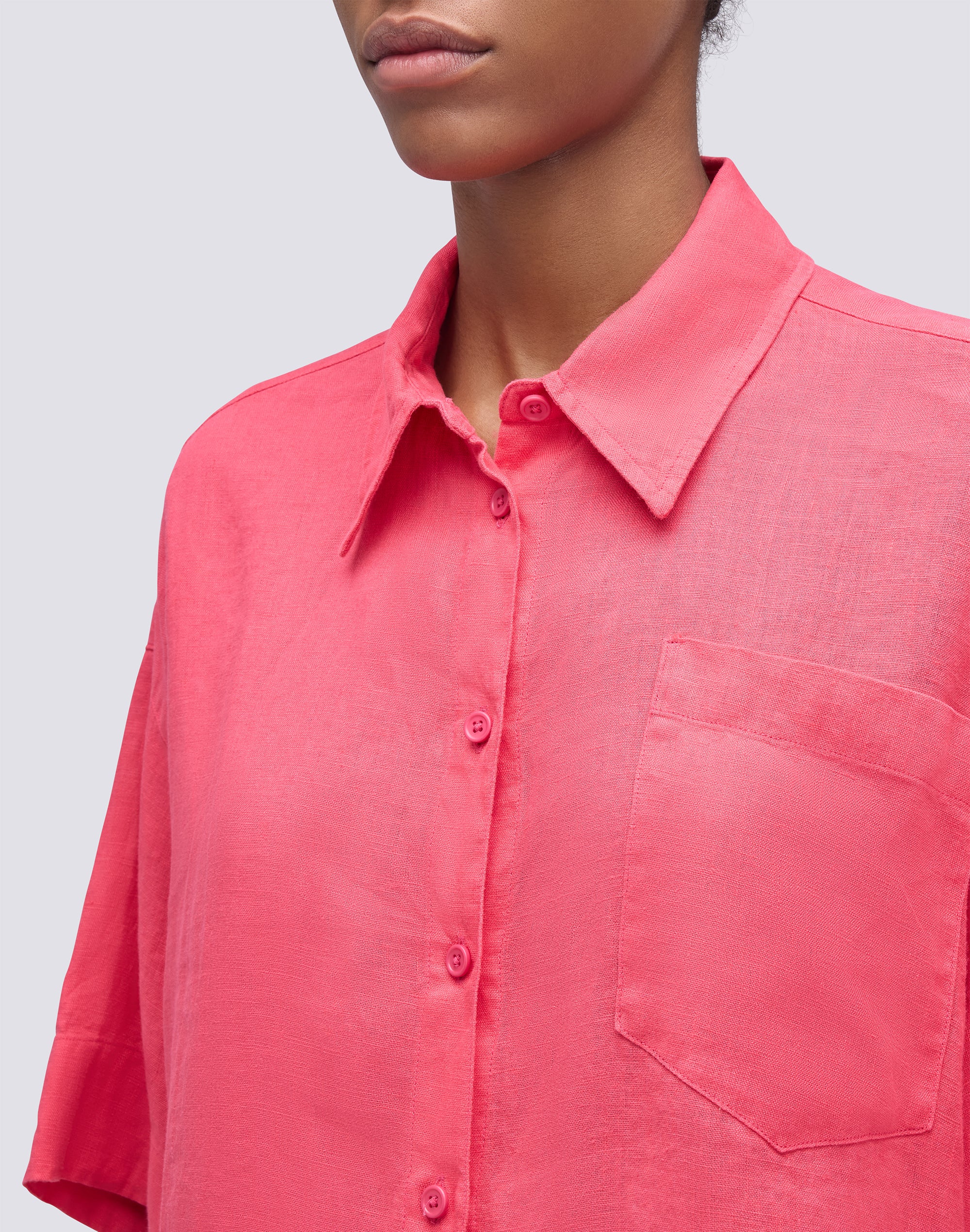 sundek-camicia-donna-in-lino-tinto-capo-relaxed image 4