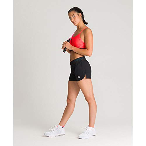 arena-side-vents-shorts-da-corsa-donna-nero-con-slip-interno image 7