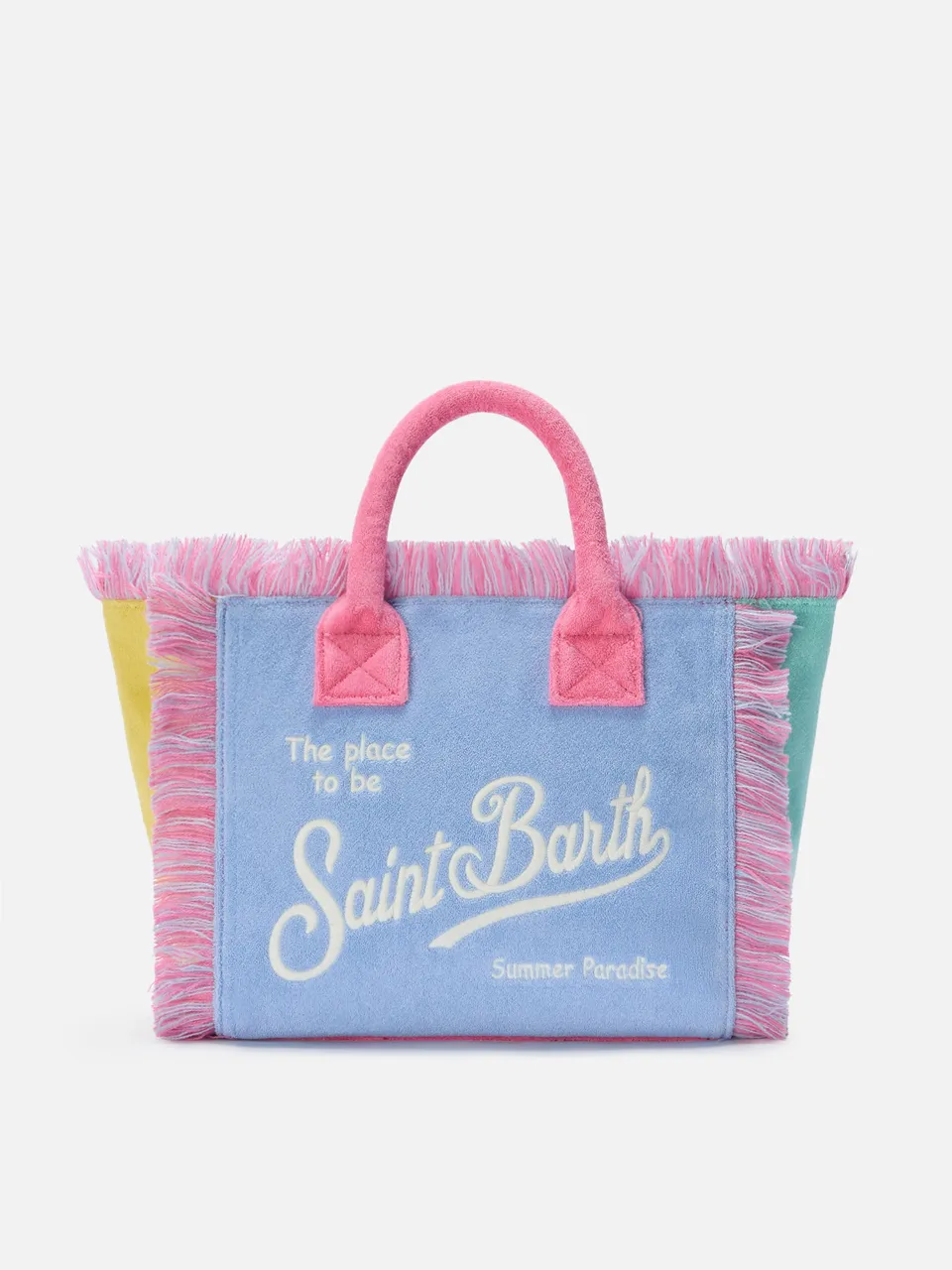 mc2-saint-barth-borsa-colette-in-tessuto-effetto-spugna-multicolor-color-block-c image 1