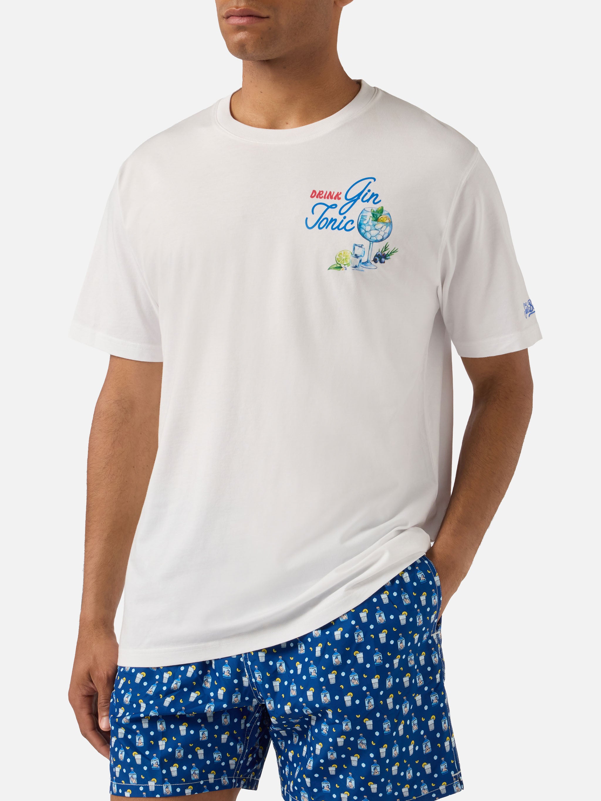 mc2-saint-barth-portland-t-shirt-uomo-bianca-cotone-stampa-gin-tonic image 2