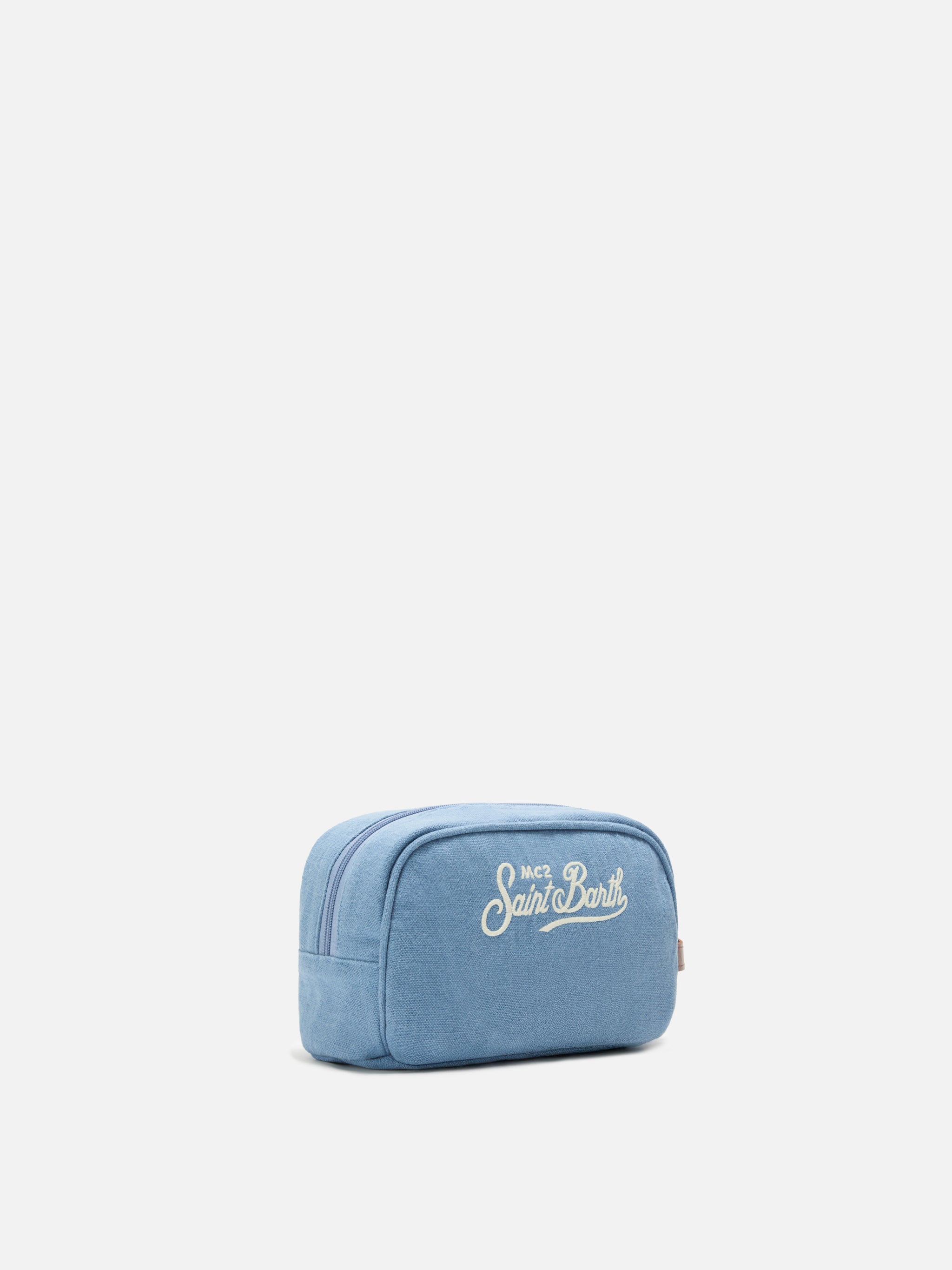 mc2-saint-barth-westwood-beauty-bag-lino-blu-logo-ricamato image 2