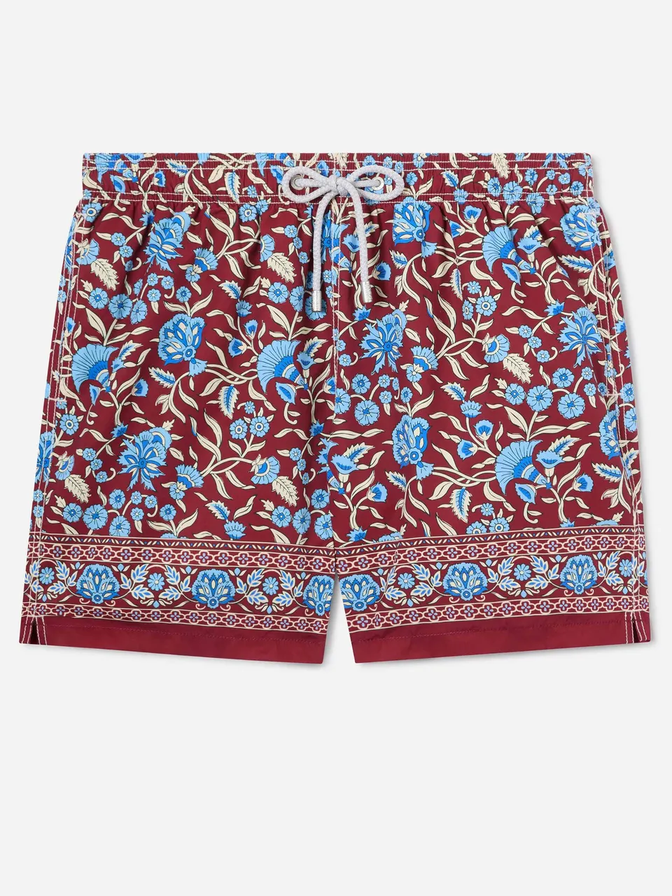mc2-saint-barth-gustavia-costume-mare-boxer-bordeaux-con-stampa-floreale image 1