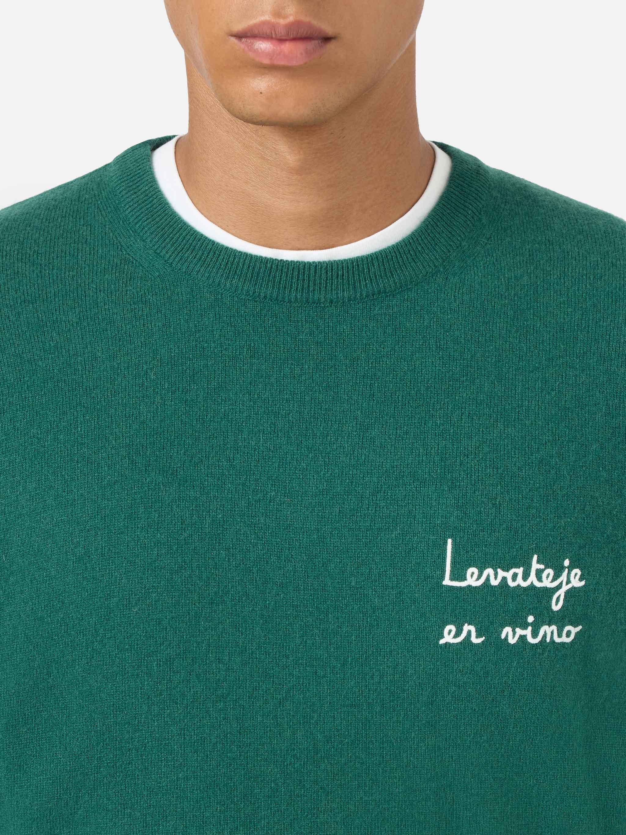 mc2-saint-barth-heron-light-maglione-girocollo-verde-edizione-vacanze-di-natale image 1