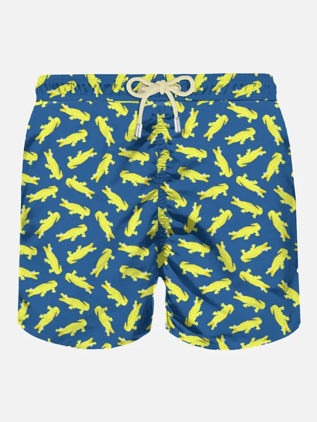 mc2-saint-barth-lighting-micro-costume-mare-uomo-stampa-coccodrilli-blu image 1