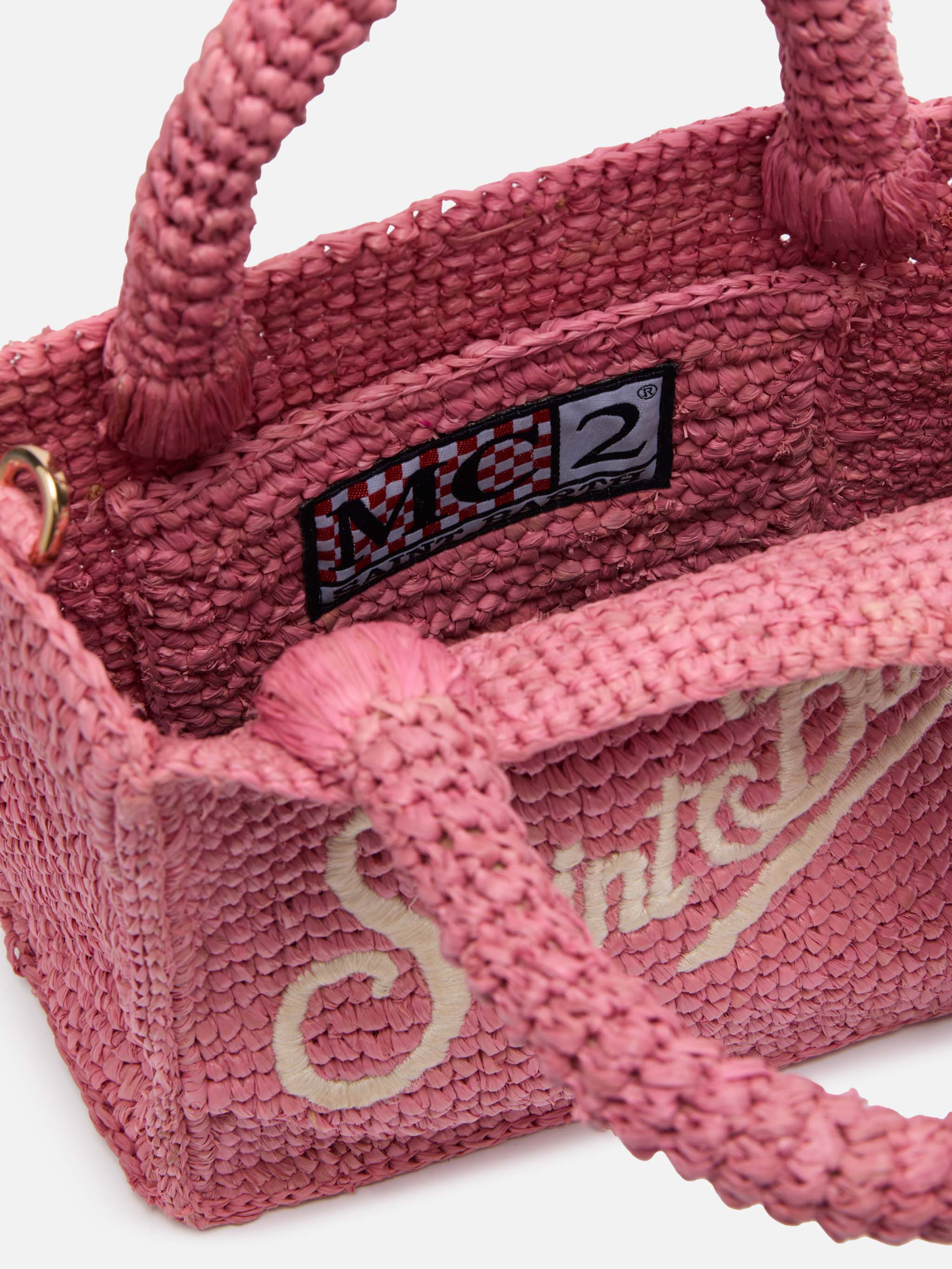 mc2-saint-barth-mini-vanity-borsa-mini-in-rafia-rosa-con-ricamo-saint-barth image 6