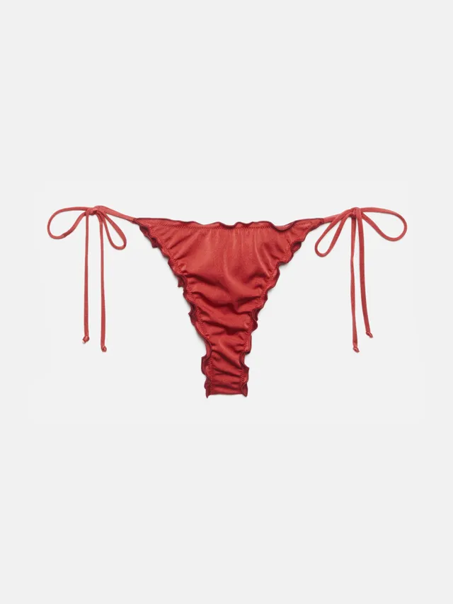 mc2-saint-barth-slip-mare-miami-shimmer-rosso-mattone-con-taglio-sgambato image 1