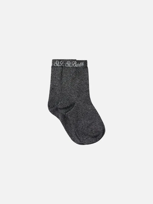 mc2-saint-barth-calze-sox-light-in-lurex-nero-con-logo image 1